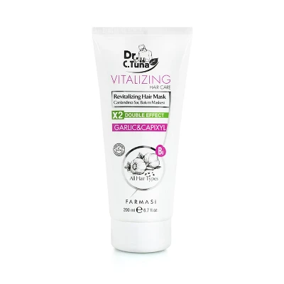 image of Dr.C. Tuna Vitalizing maska na vlasy s česnekem a capixylem 200 ml