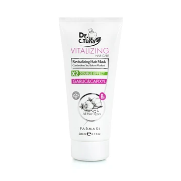 image of Dr.C. Tuna Vitalizing maska na vlasy s česnekem a capixylem 200 ml