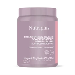 image of Nutriplus Koktejl - náhrada jídla s jahodovou příchutí 520 g