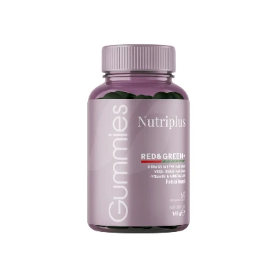 image of NUTRIPLUS RED & GREEN MIX GUMOVÉ BONBONY