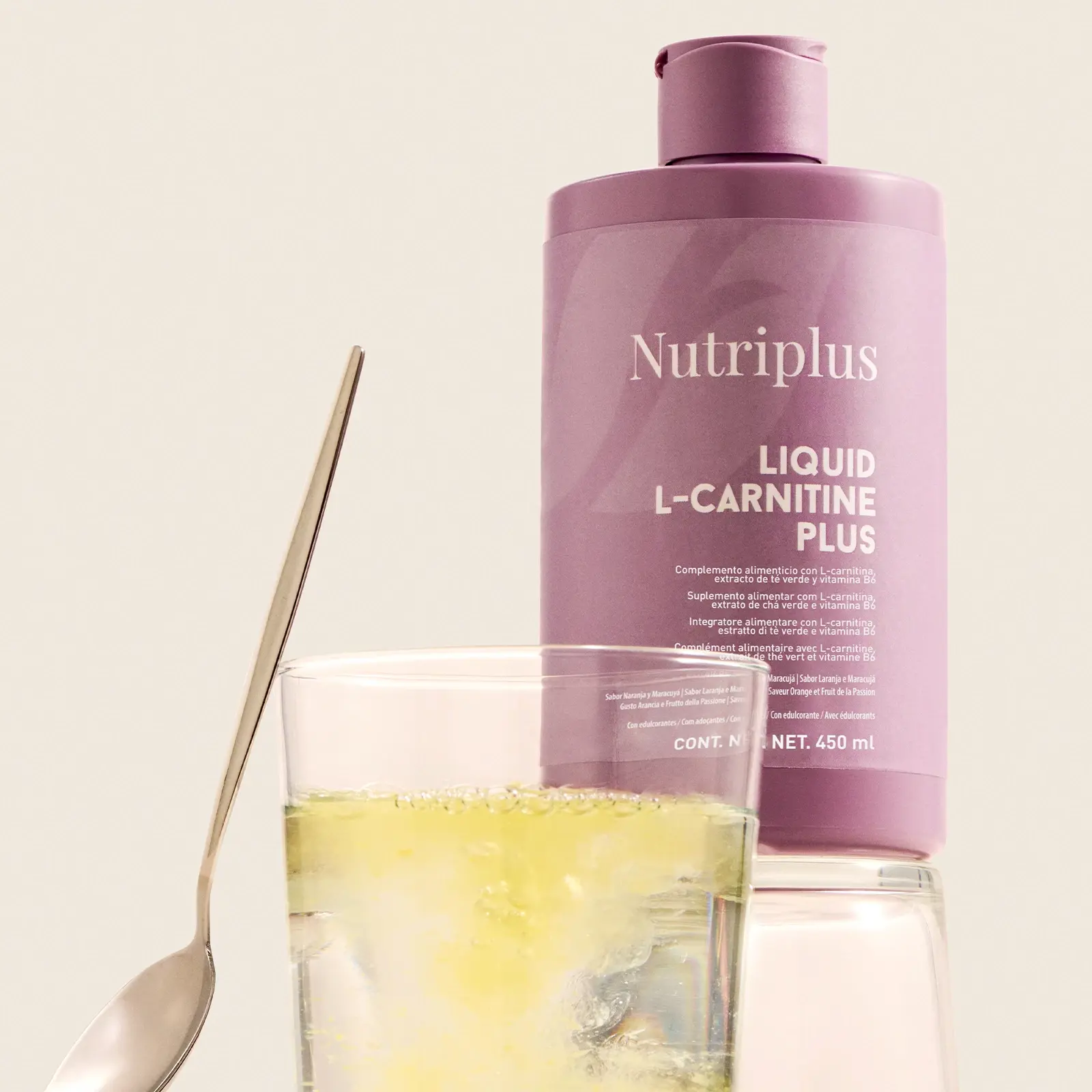L-karnitin s příchutí pomeranče a marakuji, 450ml