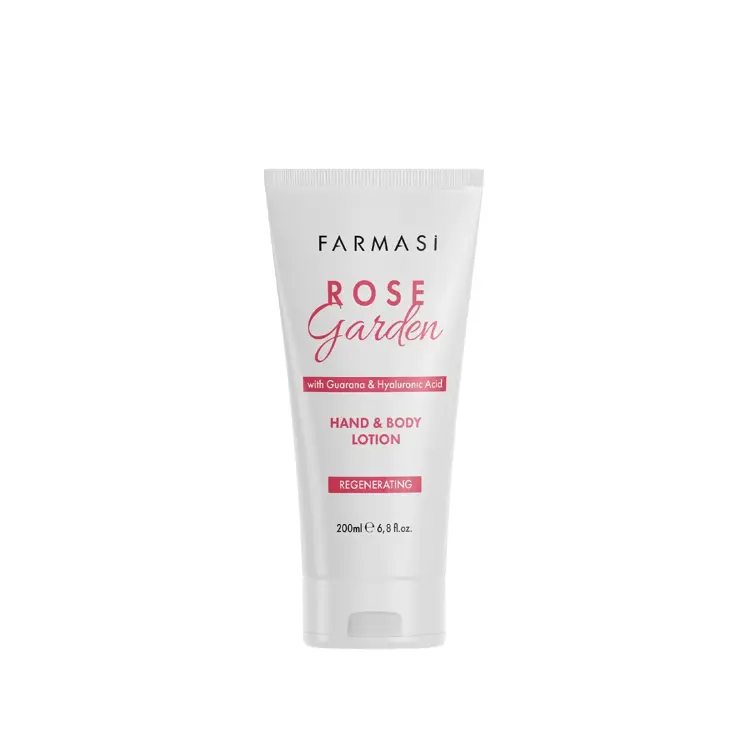 image of Rose Garden Hydratační mléko na ruce a tělo s guaranou a kyselinou hyaluronovou, 200 ml