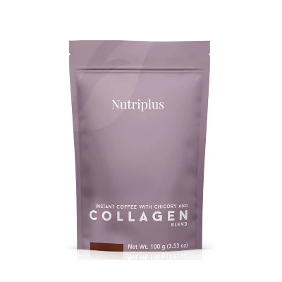 image of Nutriplus Instantní káva s čekankou a kolagenem 100 g