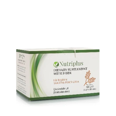 image of Nutriplus Doplněk stravy s vlákninou, 300 g ℮ 5 g x 60 ks