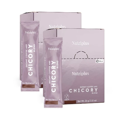 image of 2x Nutriplus Instantní káva s čekankou 2 g x 16 ks