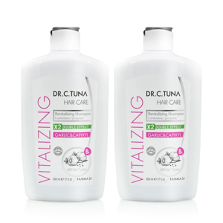 image of .2x Dr.C. Tuna Vitalizing šampon na vlasy s česnekem a capixylem 500 ml