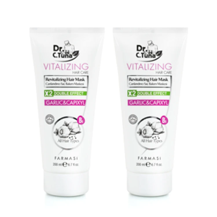 image of .2x Dr.C. Tuna Vitalizing maska na vlasy s česnekem a capixylem 200 ml