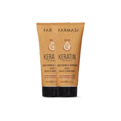 image of 2x Keratinová maska na vlasy 200 ml