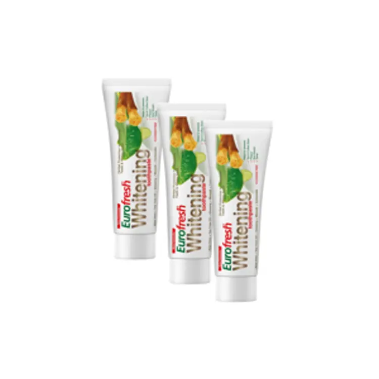 image of 3x Eurofresh bělící zubní pasta s miswakem 112g