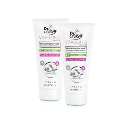 image of 2x Dr.C. Tuna Vitalizing maska na vlasy s česnekem a capixylem 200 ml
