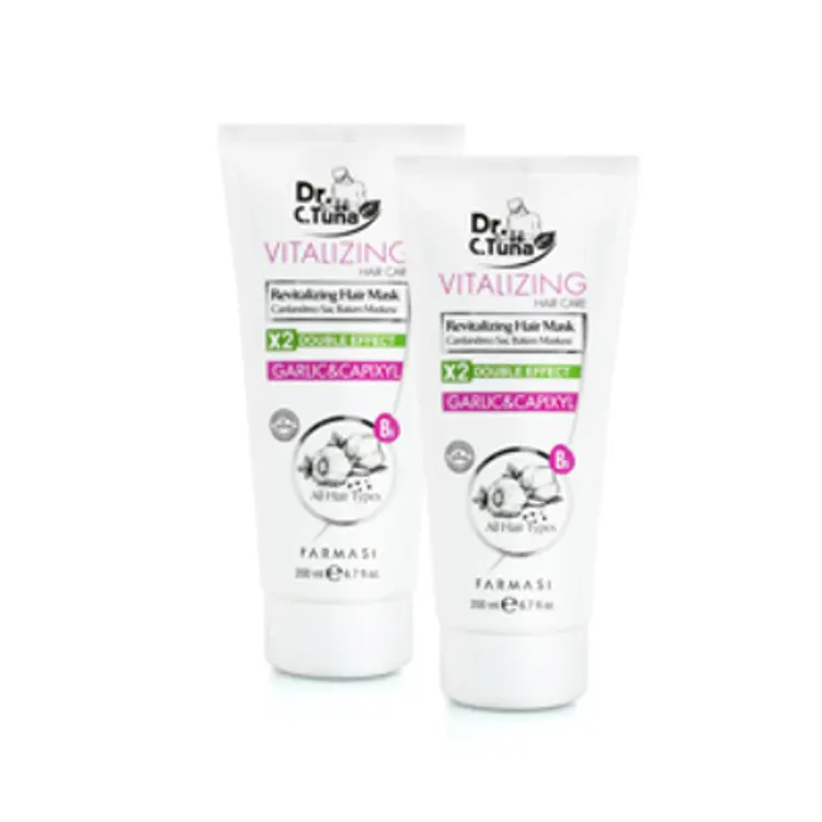 image of .2x Dr.C. Tuna Vitalizing maska na vlasy s česnekem a capixylem 200 ml