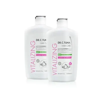 image of 2x Dr.C. Tuna Vitalizing šampon na vlasy s česnekem a capixylem 500 ml