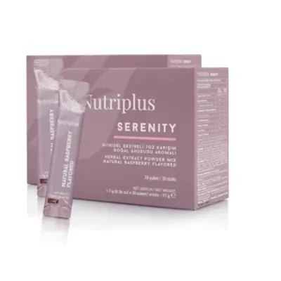 image of 2x Nutriplus Serenity čaj s malinovou příchutí, 1,7 g x 30 ks