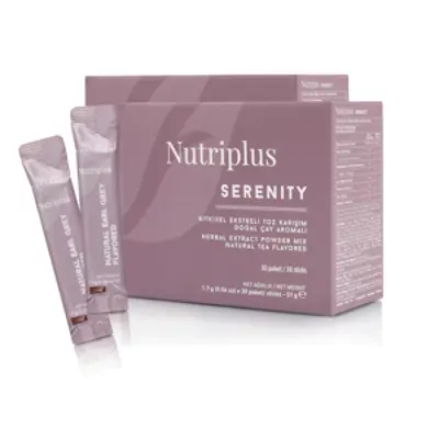 image of 2x Nutriplus Serenity čaj s Earl grey příchutí, 1,7 g x 30 ks